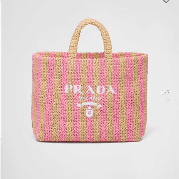 Prada raffia bag